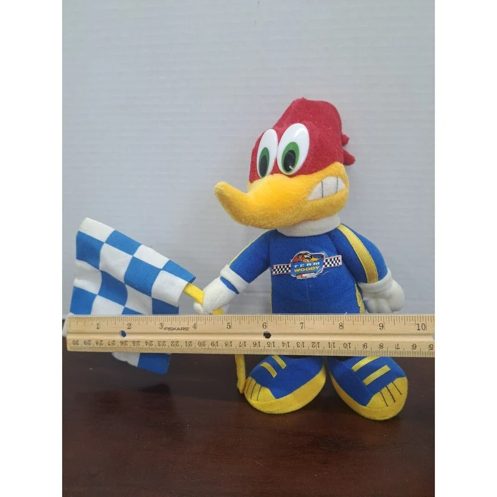 Vintage Nascar Woody Woodpecker With Flag